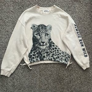 H&M Cheetah Shirt Size 10-12Y Kids